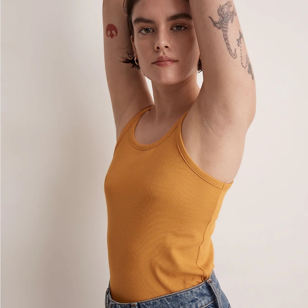 Marigold ribbed tank